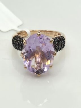 NWOT Premium Genuine Rose De France Amethyst & Orissa Rhodolite Garnet Ring